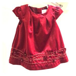 Heirlooms Red Velvet Holiday Baby Girl’s Dress